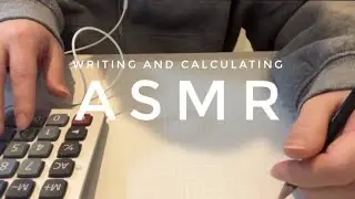 【ASMR】シャーペンと鉛筆で書く音、電卓の音／Writing and calculating sound