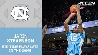 UNC Junior Jarin Stevenson Takes Over In The 2nd Half