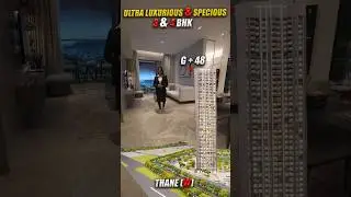 Ultra Luxurious & Specious | 3 Bedroom | bhk flat in thane west | with Luxury Amenities | #shorts