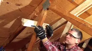 Attic Truss Repair 04: Jigs & tricks to position new wood