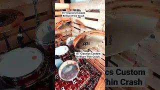New for 2023 Meinl Classics Custom Brilliant Thin Crashes #drums #gear #meinl #meinlcymbals #2023