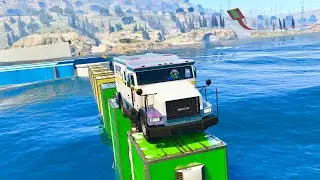 CUIDADO CON EL MAR! CARKOUR CON CAMIONES BLINDADOS! - GTA 5 ONLINE - Sebas Online