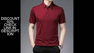 2024 Men's New Solid Color Business Casual POLO Shirt Summer Fashion Casual Short Sleeve Comfortable