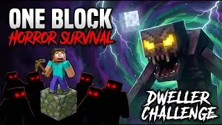 One Block horror (dweller)👹survival challenge | LIVE. FINALLY END 🔚