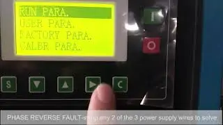 How to figure out fail to stop when new rotary screw startup