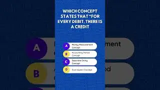For Every debit there will be a credit as per which concept | #corporatewala #interview #question