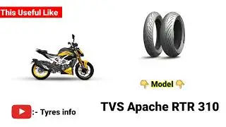 TVS Apache RTR 310 Tyre Size Guide | Front & Rear Tyre Info @TyresInfo
