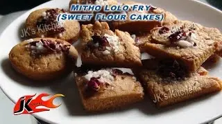 Recipe of Mitho lolo Fry | Sweet flour Cakes | Sindhi Festival Food by JK's Kitchen 015