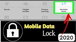 Mobile Data Ko Lock Kese Karen New Mobile Trick 2020 Sajjad Creation