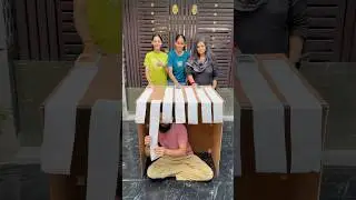 Pulling The Toilet Paper Challenge Who Saved The Phone? #familygames #familychallenge