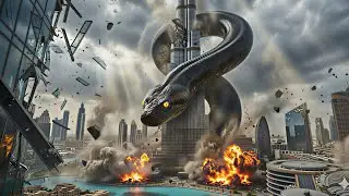 World&rsquo;s Tallest Tower vs Giant Anaconda | Dubai Disaster Movie#kong #anaconda #kongvsanaconda #Snake