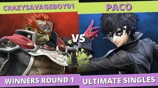crazysavageboy01 (Ganondorf) VS Paco (Joker) | Tabletop Smash #15 | Winners Round 1