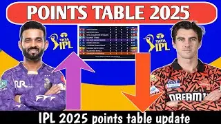 KKR VS SRH POINTS TABLE UPDATE IPL MATCH 2025