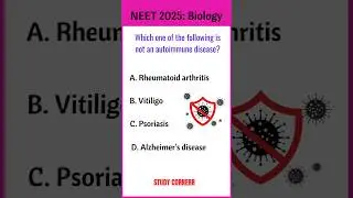KCET Biology Important Questions 2025 | KCET Biology MCQ 2025 |  NEET Most Expected Questions 2025