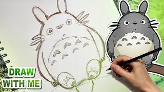 Как нарисовать Тоторо (карандашом) ЛЕГКИЙ пошаговый урок рисования