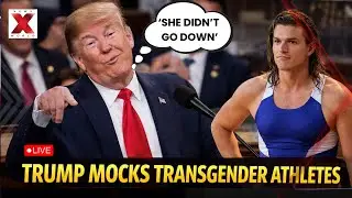 Trump Mocks transgender Live: Trump criticizes transgender athletes before Republican lawmakers