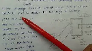 solar water heater with notes, semester5, 3rd year