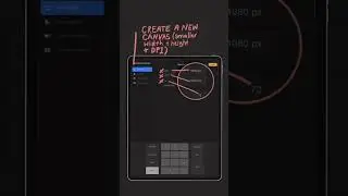 Here’s how to resize a file in Procreate #shorts
