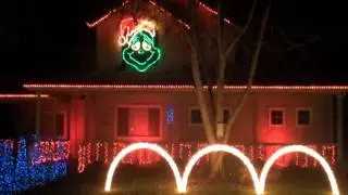2011 Roache Christmas Lights!  You're A Mean One, Mr. Grinch + Grinch Interlude