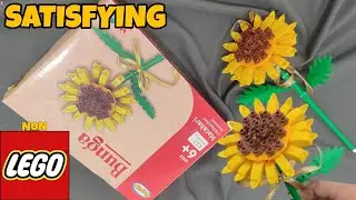 SATISFYING non LEGO SUN FLOWER [ HELIANTHUS ANNUUS ] PLAYGO TOYS NICESO ASMR LEGOFARM KEREN KUADRAT