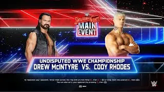WWE 2K25 &mdash; Дрю Макинтайр против Коди Роудса | Полный матч на SNME 2025