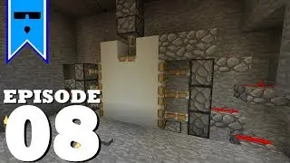 Kruncky's SSP - Episode 8 - Flush 3x3 Piston Door // Single Player Vanilla Minecraft 1.12