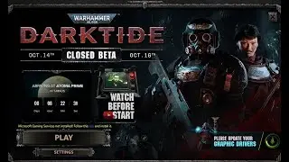 Warhammer 40,000: Darktide Beta Test FIRST (NOT)PLAY & intro