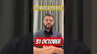 RRB JE Update 🔥 RRB JE 2025 Short Notice #rrbje #rrbje2025