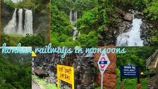 | BEAUTIFUL KONKAN RAILWAYS IN MONSOON | TRAIN JOURNEY | WATERFALLS + PANVAL VIADUCT | UKSHI-BHOKE