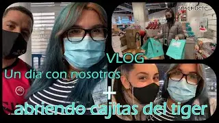 VLOG un día con nosotros| cocinando comida vegetariana|abriendo cajitas SORPRESAS de Tiger| MYYT