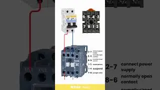 How to wire 8 pins relay with a magnetic contactor...@SPENDINGELECTRICALTIPS