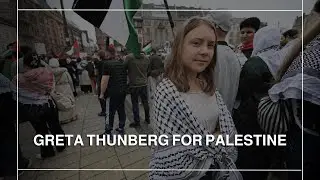 Greta Thunberg joins protest in Sweden against climate change and war on Gaza