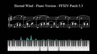 Final Fantasy XIV: Shadowbringers - Eternal Wind Piano Version + Sheet Music