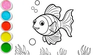 Drawing Colorful Fish 🐠🐟 | Fun Fish Drawing Ideas for Kids, 2.