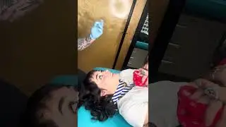 How to Pierce.  Frankie Gets a Vertical Labret #piercing #piercing