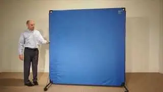 VP6 Portable Rolling Fabric Privacy Screen by Versare