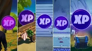 All 20 Purple XP Coins Locations in Fortnite (week 1-5)! - Chapter 2 Season 2