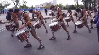 Broken City Percussion WGI West Finals Lot @ CSUSB 03/27/17 (60fps)