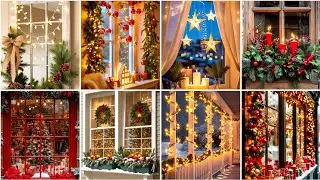 🎄 Креативные идеи рождественского декора окон | Яркие огни и праздничное настроение ✨ #вирусный #...
