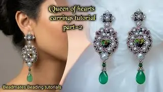 Queen of hearts earrings tutorial part-2 