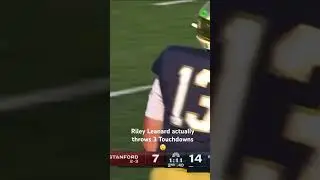 Riley Leanard Actually Throws 3 Touchdowns 😲 #notredamefootball