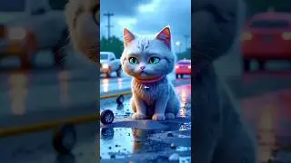 Forgotten Kitten on the Beach | A Heart-Touching Story..! #cats #kittens #pet #aicat #catshorts