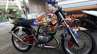 Knalpot ninja dipasang di rx king gurih coyyy
