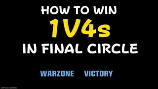 HOW TO WIN 1v4s IN FINAL CIRCLE!!! EASY METHOD
