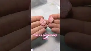 polymer clay + UV resin 🌸 #videotutorial #polymerclay #diyearrings