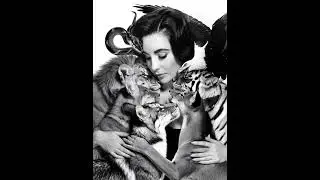 Elisabeth Taylor -The clasic cool Beauty of Elizabeth Taylor  surrounded by loving animals 🤯💎