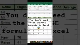 90% Excel Users Don&rsquo;t Know This Average Trick🤯