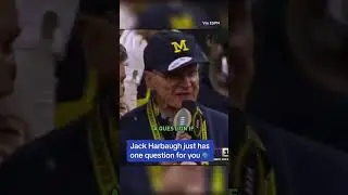 Jack Harbaugh was HYPED 🤣 #shorts