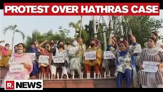 Mahila Congress Stages Protest In Uttar Pradesh Over Hathras Gangrape Case