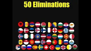 50 Eliminations Marble Race || Europe countries